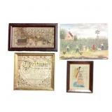 Framed Folk Art Pieces