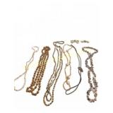 Costume Jewelry Necklaces and Brooch