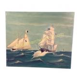 Framed Nautical Ship Artwork Lot