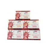 Five 2006 U.S. Mint Silver Proof Sets