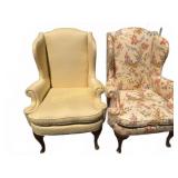 Upholstered Wingback Armchairs