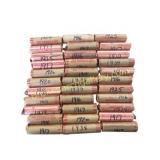 33 Rolls of Wheat Cents