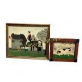 Four Folk Art Wall Pieces