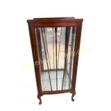 Mahogany Bow-Front Display Cabinet