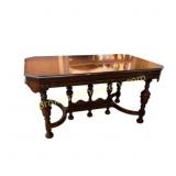 Jacobean-Style Walnut Dining Table