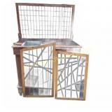 Framed Stained Glass Panels 37x21 and