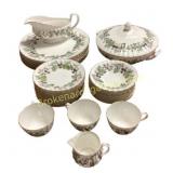 Royal Worcester Lavinia Dinner Set and Bell