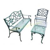 Four-Piece Cast Aluminum Patio Set