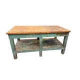 Primitive Painted Pine Work Table