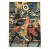 Lot of Eight Edo Period Japanese Woodblock Prints