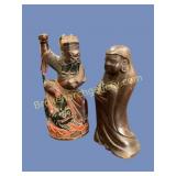 Two Japanese Carved Figures