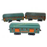 Lot of Three Prewar Lionel Passenger Cars