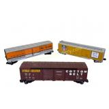 Three Lionel Double Door Boxcars