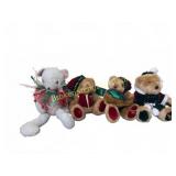 Godiva Holiday Plush Bear Lot, 2002