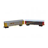 Two Lionel Excess Height Cars
