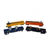 Four Lionel Flatcars