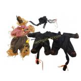 Scarecrow Figure and Plush Cat Costumes