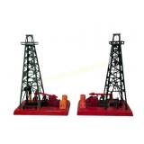 Two Lionel No.455 Oil Derricks