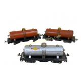 Three Lionel Standard Gauge Prewar Tankers No.515