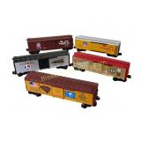 Lot of 5 O Gauge Lionel Boxcars: Union Pacific