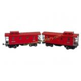 Two Prewar Lionel 517 Caboose Cars