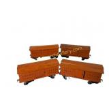 Four Prewar Lionel 114 Boxcars