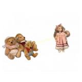Suzanne Gibson Goldilocks & 3 Bears Set in O-