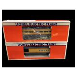 Two Lionel Electric Train Cars