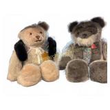 Woods & Woods Handmade Teddy Bears Pair