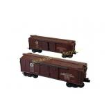 Two Lionel 61100 Pennsylvania Boxcars