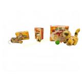 3 Boxed Vintage Wind-Up Toy Cats