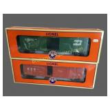 Two Lionel Box Cars