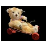 Steiff Baby Bear on Wheels