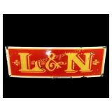 Porcelain Train Sign, L & N