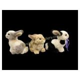 Three Steiff Bunnies