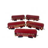 Lot of Five Prewar Lionel Passenger Cars