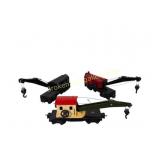Three Lionel Crane Cars