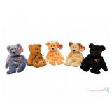 5 Ty Beanie Babies Bears