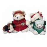Santabear Ski Patrol Plush Set Marshall Field