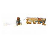 Tin Wind-Up Toys: Duck Family, Natraj Monkey
