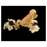 Four Steiff Little Dogs