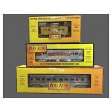 Three Rail King Electric Train Cars
