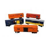 Lot of Five Lionel Boxcars