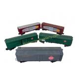 Lot of Five Lionel Boxcars, Railway Express and