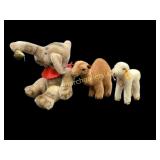 Steiff Jumbo Elephant, Lamb, Camel