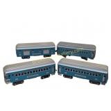 Set of Four Prewar Lionel Passenger Cars