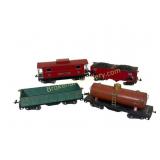 Lot of Four Prewar Lionel Cars