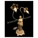 Art Nouveau Newel Post Lamp