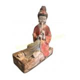Carved Stone Figure of a Flute Player