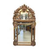Large Regence Style Wooden Mirror